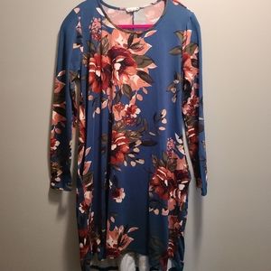 Blue Floral Dress